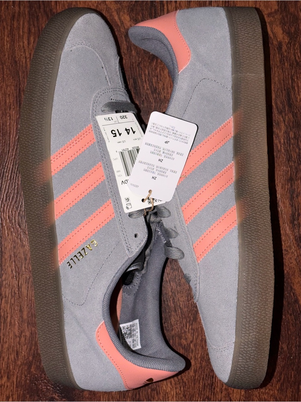 Adidas size 14 Gazelle Suede Shoes